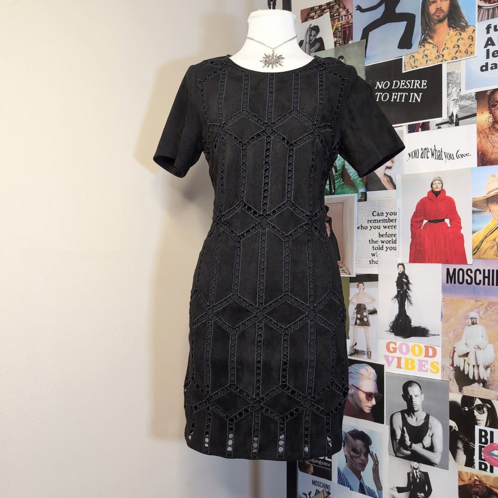 Cutout Midi Black Gothic Dress